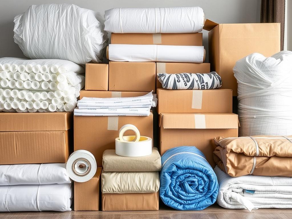 مواد تغليف متنوعة لحماية العفش أثناء النقل من جدة إلى نجران